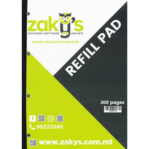 Picture of REFILL PAD ZAKYS 200 PAGES GLUED
